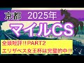 【マイルチャンピオンシップ2025】蓮の競馬予想(全頭短評PART2)