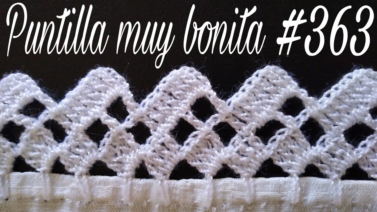 VI ESTA PUNTILLA Y LA QUIERO COMPARTIR CONTIGO PARA TU SERVILLETA HACELA   #363 - PUNTILLAS BRISSA