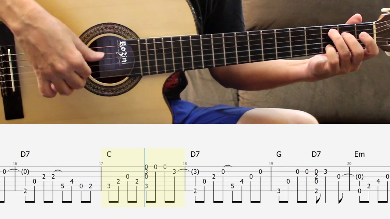 Wonderful Tonight Erick Clapton Fingerstyle tab YouTube