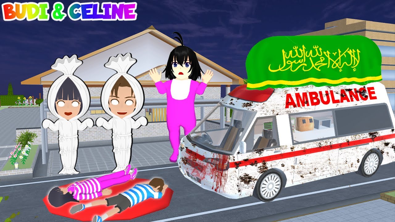 Hah?😱 Yuta Mio Jadi Pocong Meninggal Ditabrak Ambulance Berhantu Pembawa Jenazah | Atom Atam Sedih