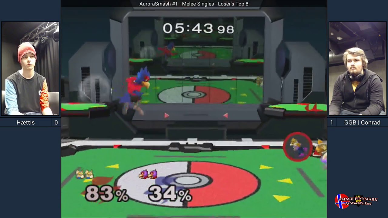 AuroraSmash #1 - Hættis (Fox, C.Falcon) vs Conrad (Falco) - Loser's Top 8