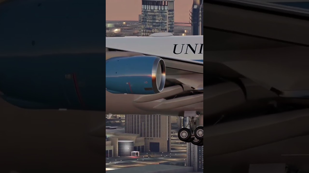 Airforce One Toeing over the luxury sky of Dubai 