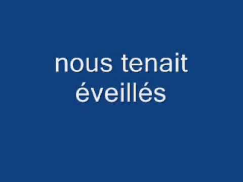 Les paroles de la chanson: 1000 coeurs debout Star Académie.