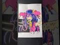 星野アイを4つのスタイルで描いてみた【ドリップ】#shorts