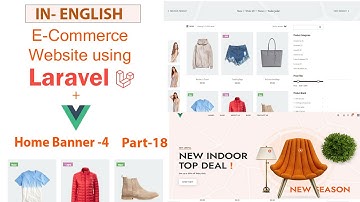 English Part 18 |Build an E-commerce website using laravel with vue js | Home Banner - 4