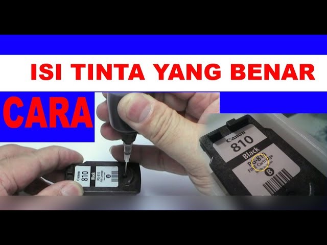 Cara isi tinta printer warna