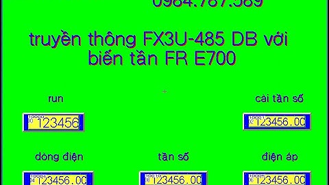 HƯỚNG DẪN TRUYỀN THÔNG FX3U 485DB VỚI BIẾN TẦN FR E700