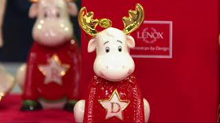Lenox Porcelain 4" Monogram Ornament with 24K Gold Accents on QVC