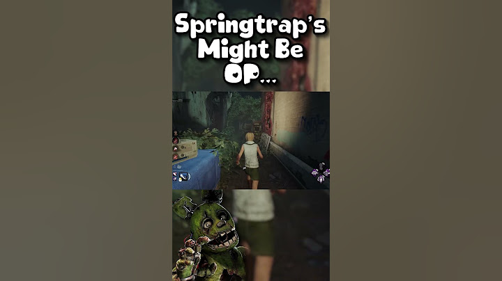 SPRINGTRAP Might Be OP in DEAD BY DAYLIGHT... #fnaf #deadbydaylight