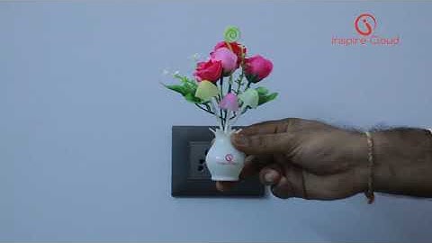 InspireCloud Energy Saving Color Changing Automatic Sensor Mushroom Shaped Night Lamp (16 cm, Pink)