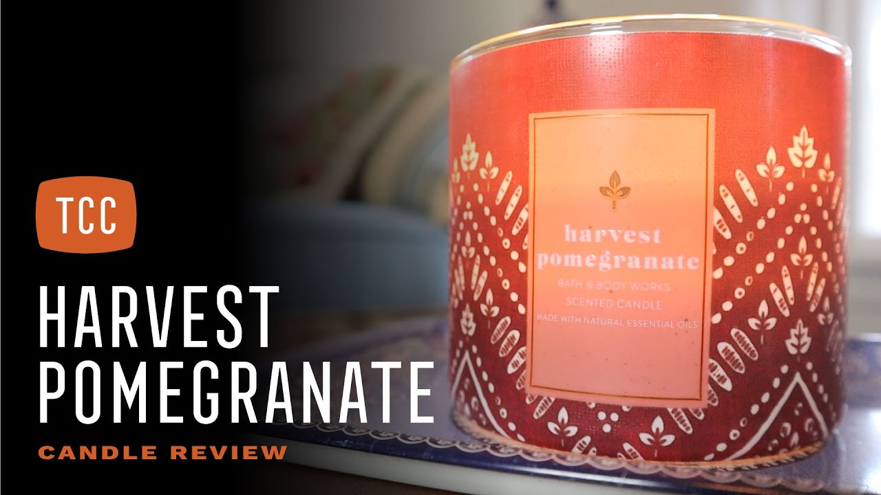 Harvest Pomegranate Candle Review - Bath & Body Works