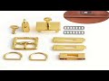 1SET rectangular Japanese buckle twist lock hardware accessories universal for men and wom