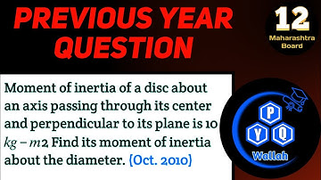 Moment of inertia of a disc about an axis passing through its center and perpendicular to its plane