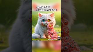 Kisah kucing dicium katak mutan #kucing #kucinglucu #shorts