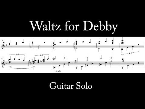 WALTZ FOR DEBBY (ギターソロ) - Bill Evans