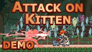 Let's Play Attack on Kitten | Demo | Kickstarter 16-bit Platformer screenshot 5