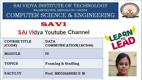 Module 4:Framing & Byte Stuffing