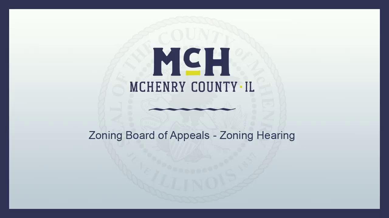 Zoning Board of Appeals - Zoning Hearing, 9-22-22
