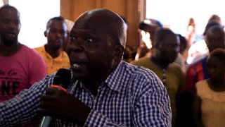 mzee faces assault by youths in political debate after asking the politician to fight drug substance