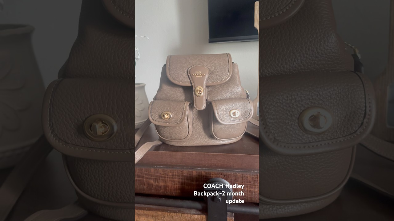 COACH Hadley Backpack | Dark Stone #coachhandbags - YouTube display picture 1