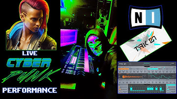 Live #cyberpunk TRK-01 performance I LOVE THIS INSTRUMENT #NativeInstruments