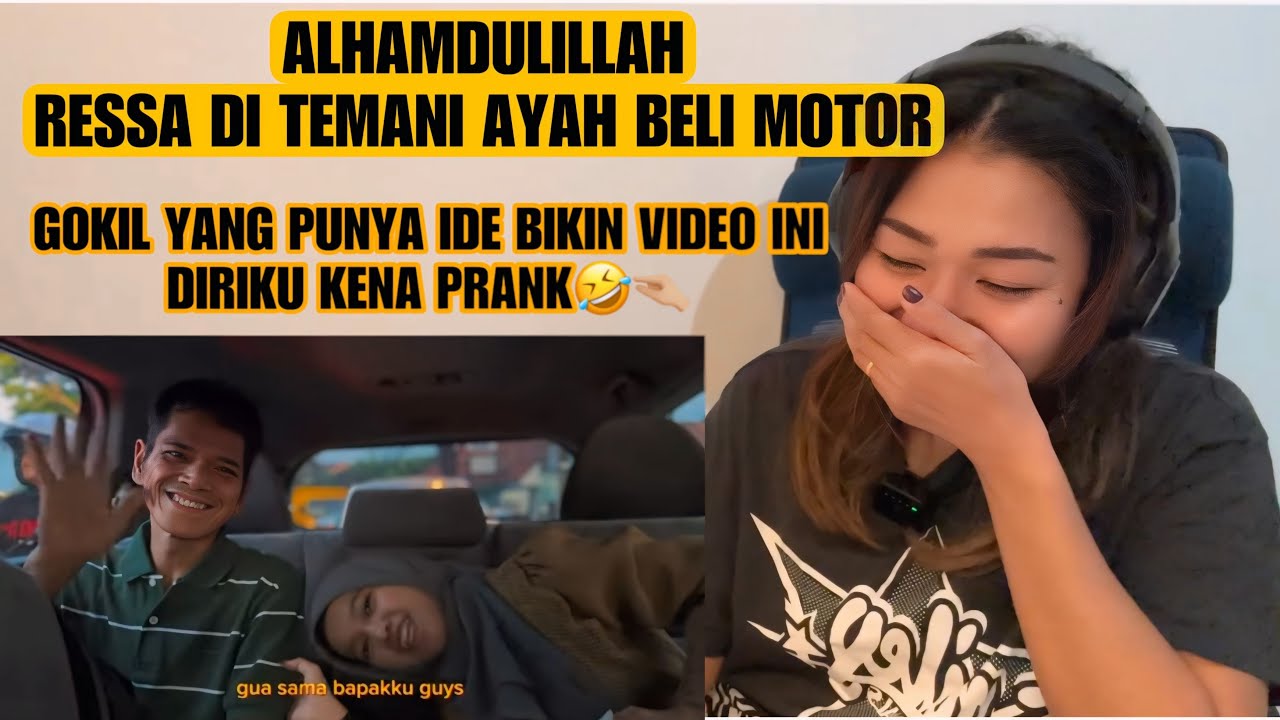 AKU KENA PRANK RESSA😂🤏🏼 HOREEE RESSA BELI MOTOR DI TEMANI AYAH