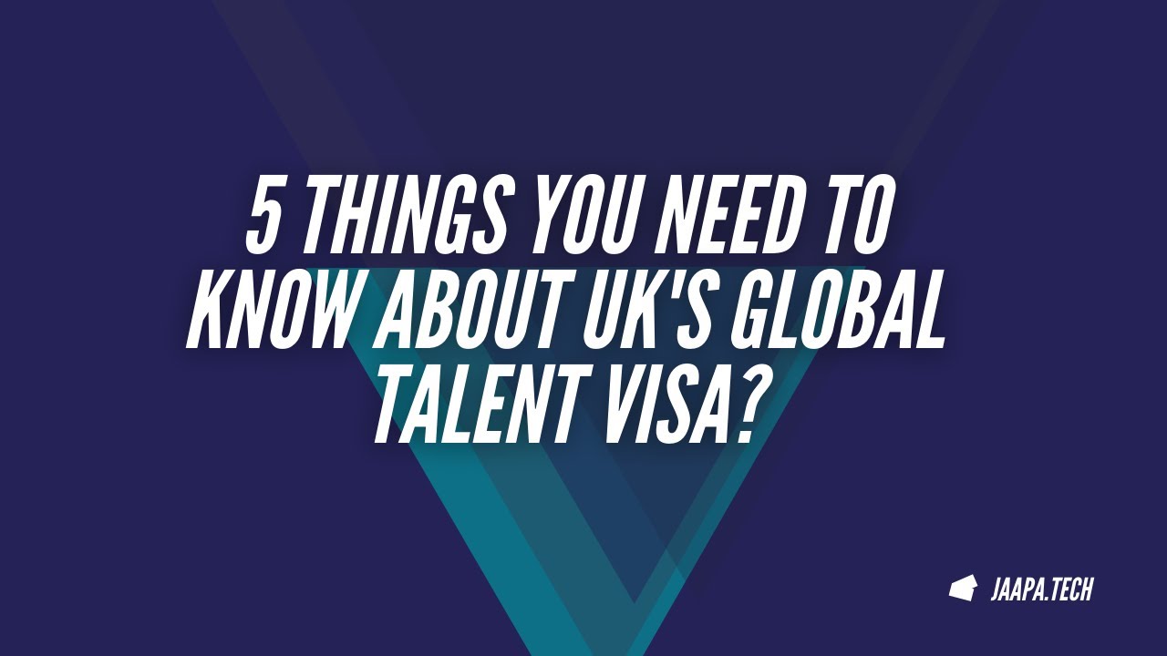 5 things you need to know about the UK's Global Talent Visa - YouTube