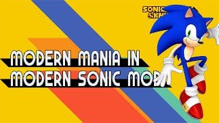 Modern Sonic Mania with Modern Sonic -1080 60fps Test-