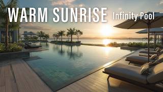 Warm Sunrise Infinity Pool Smooth Chill Vibes for Morning Focus