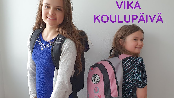 VIKA KOULUPÄIVÄ MY DAY our day