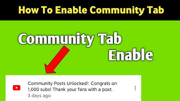 How To Enable Community Tab on YouTube | Community Tab enable