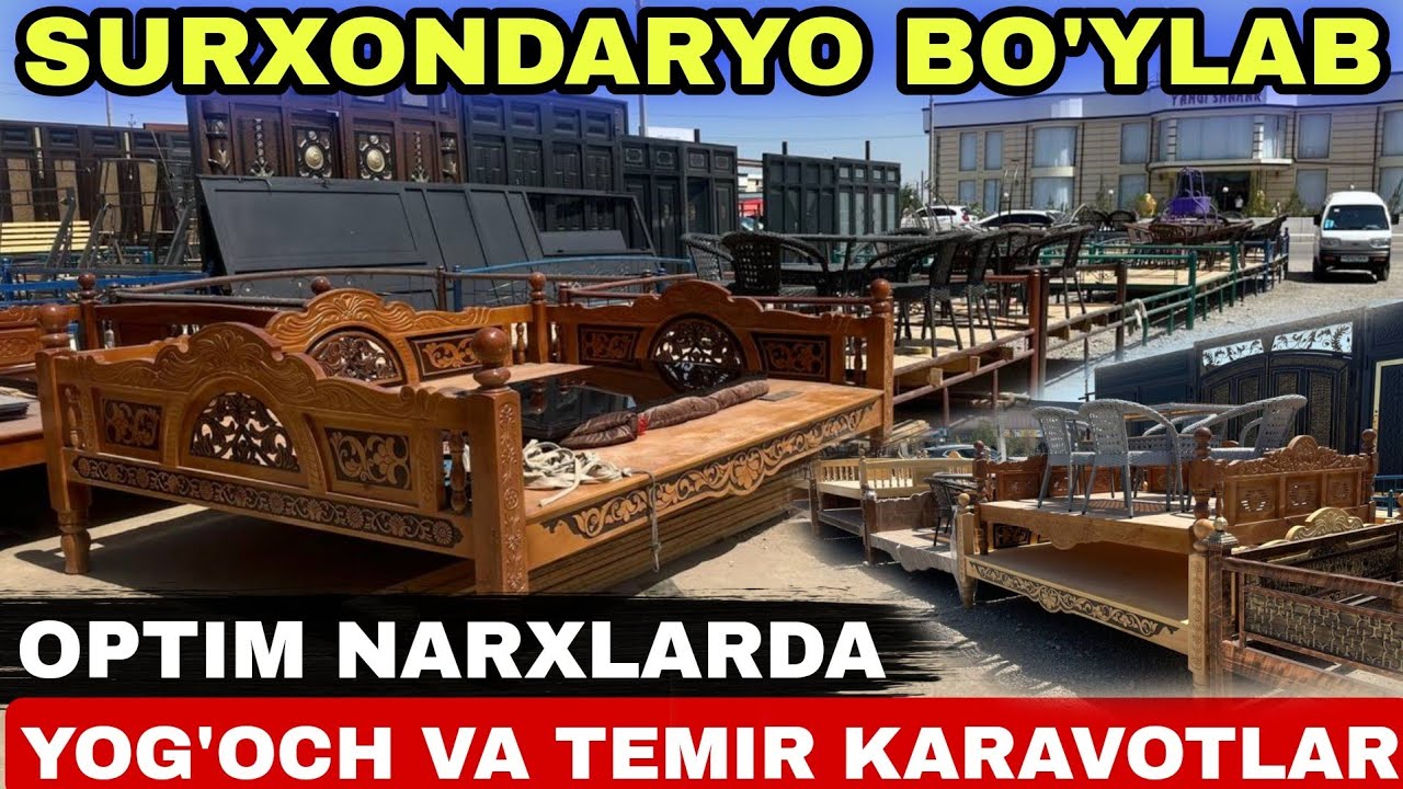 OPTIM YOG'OCH VA TEMIR KARAVOT TO'QIMA STOL SUTULLAR NARXLARI SURXONDARYO BO'YLAB YETKAZIB BERILADI