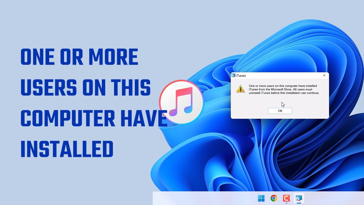 Fix One Or More Users On This Computer Have Installed ITunes Fix one or more users on this computer have installed itunes