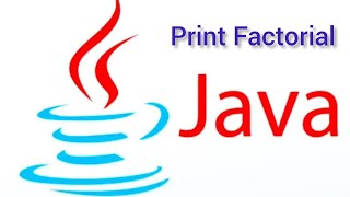 Factorial in Java Of any Number Using            //while loop//for loop