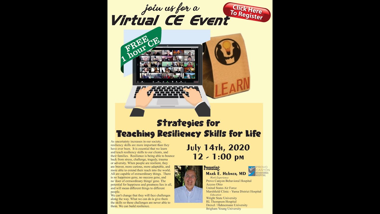 Mark Hubner Strategies for Teaching Resiliency Skills for Life - Dr. Mark Hubner ...