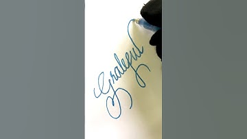 “Grateful” cursive writing. #shorts #calligraphy #satisfying #trending #relaxing #viral #tiktok