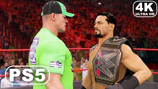 WWE 2K22 PS5 - John Cena returns to Monday Night RAW to face The Champion (4K ULTRA HD PS5) WWE 2K screenshot 3