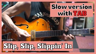 【ロカビリー】How to play Stray Cats - Slip, Slip, Slippin&#39; In - （With TAB)【rockabilly】