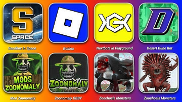 Nextbots in Playground Mod V.4.4,Zoonomaly Barry Prison OBBY Update,Sandbox in Space Gameplay | E4