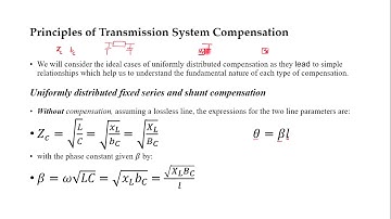 Reactive Power Control (12): Principles of Transmission System Compensation (1)