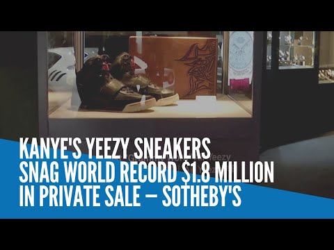 Kanye's Yeezy sneakers snag world record $.8 million in private sale — Sotheby's