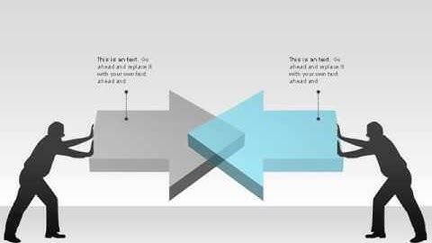 Overlapping Geometrical Shapes for PowerPoint by PoweredTemplate.com