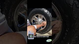 Using Car Candy's Super Bright to clean brake dust from the rims. #carcandy