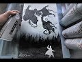 Harry Potter Dementor - Expecto Patronum GLOW IN DARK - SPRAY PAINT ART - by Skech