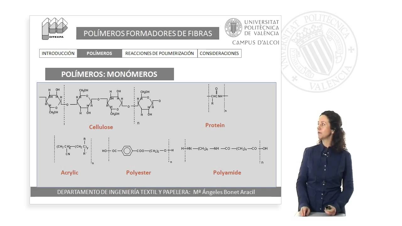 Polímeros formadores de fibras textiles | 4/11 | UPV