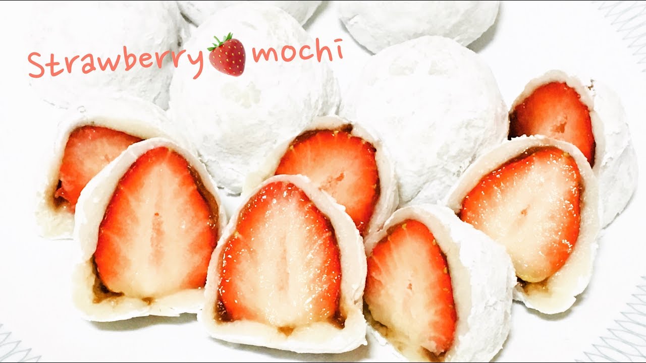 Cooking │ 달콤한 딸기모찌 │Sweet Strawberry Mochi Recipe │How to make Mochi ...