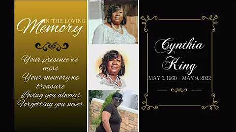 Sis. Cynthia King Homegoing Service