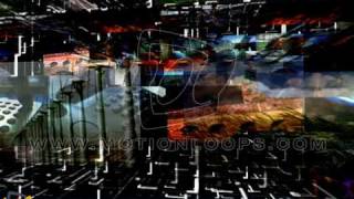 Grid Space abstract movie clip. Royalty free grid space video loop