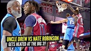 Nate Robinson vs The REAL UNCLE DREW Gets HEATED at The Big 3!! 38 Y/O J-Rich POSTERIZES DEFENDER!