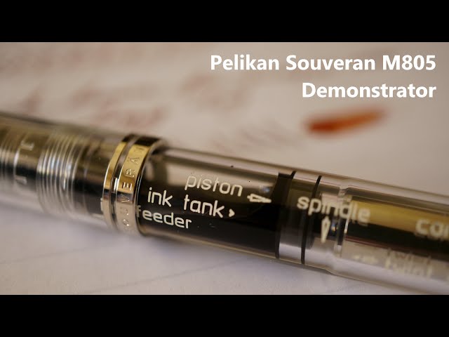 Quick Look: Pelikan Souveran M805 Demonstrator (2015 model) - YouTube